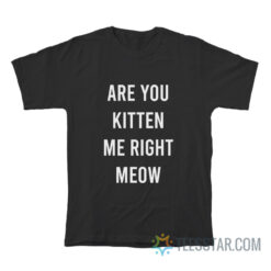 Are You Kitten Me Right Meow T-Shirt