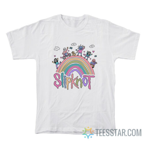 Cute Slipknot Rainbow Cartoon T-Shirt