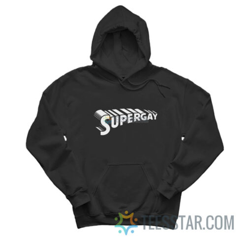 Supergay Superman Logo Parody Hoodie