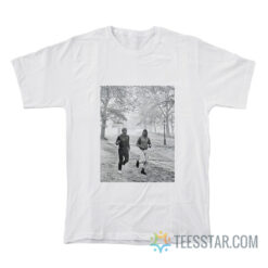 Jim Brown And Muhammad Ali Jog In The London May 1966 T-Shirt