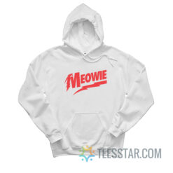 Meowie David Bowie Logo Parody Hoodie