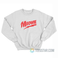 Meowie David Bowie Logo Parody Sweatshirt