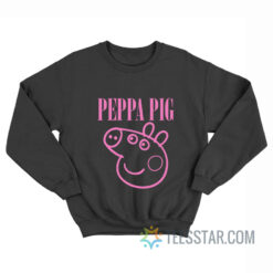 Peppa Pig Nirvana Logo Parody Sweatshirt