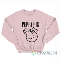 Peppa Pig Nirvana Logo Parody Sweatshirt