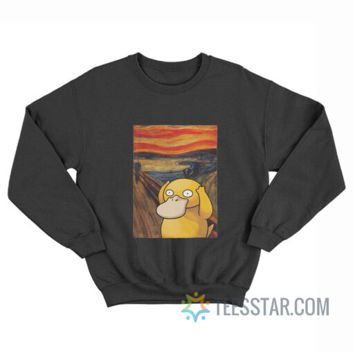 Screaming Pokemon Psyduck Sweatshirt