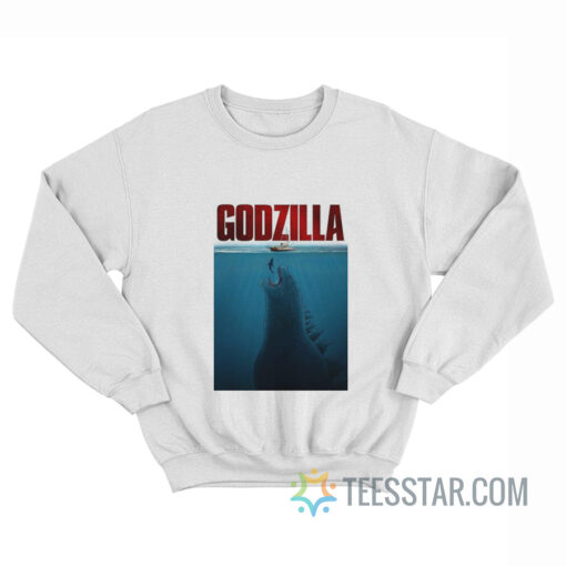 Godzilla Jaws Parody Sweatshirt