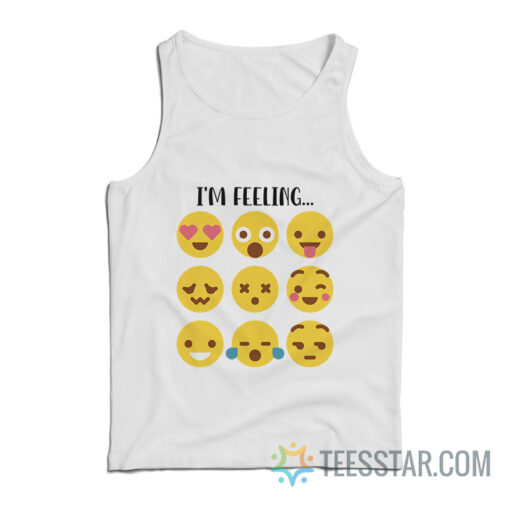 I'm Feeling Emoticon Mood Swings Tank Top