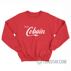 Kurt Cobain Coca-Cola Logo Parody Sweatshirt