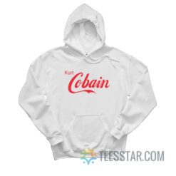 Kurt Cobain Coca-Cola Logo Parody Hoodie