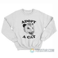 Adopt A Cat Possum Sweatshirt