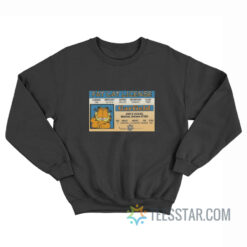 Garfield Fat Cat License Card Sweatshirt