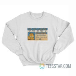 Garfield Fat Cat License Card Sweatshirt