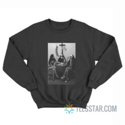 Nuns Naked Playing Card Smoking Sweatshirt