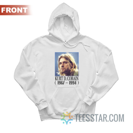 Vintage Kurt Donald Cobain Memorial Painting Hoodie