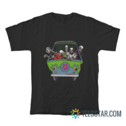 Scooby Doo Skeleton The Mystery Machine T-Shirt