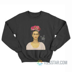 Frida Kahlo Black Cat Sweatshirt