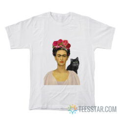 Frida Kahlo Black Cat T-Shirt