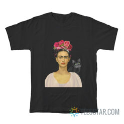 Frida Kahlo Black Cat T-Shirt