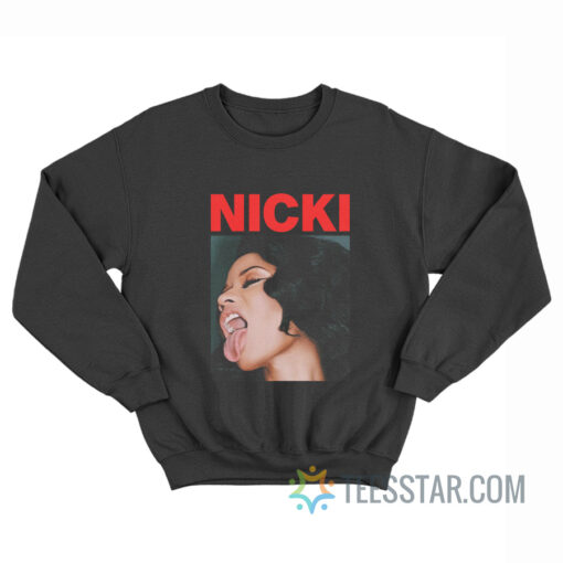 Nicki Minaj Sticking Out Tongue Sweatshirt