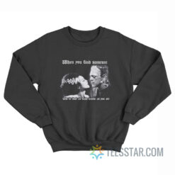 Rock Rebel Bride Of Frankenstein Dead Inside Sweatshirt