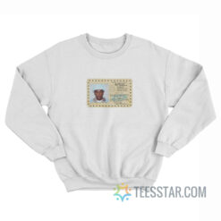 Tyler Call Me if You Get Lost License Sweatshirt