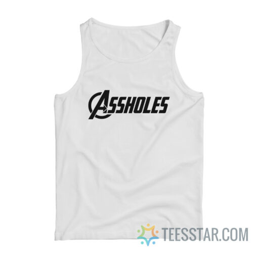 Assholes Avengers Logo Parody Tank Top