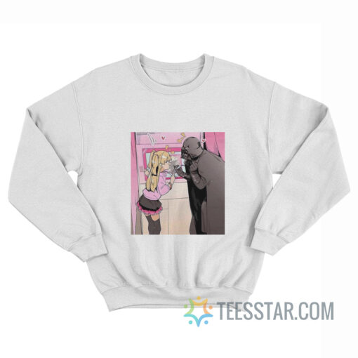 Darth Vader And Cute Girl Anime Sweatshirt