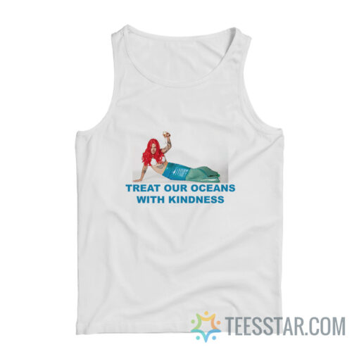 Harry Mermaid Treat Our Oceans With Kindness Tank Top