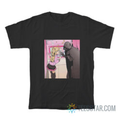 Darth Vader And Cute Girl Anime T-Shirt
