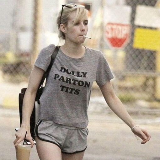 Emma Roberts Dolly Parton Tits T-Shirt