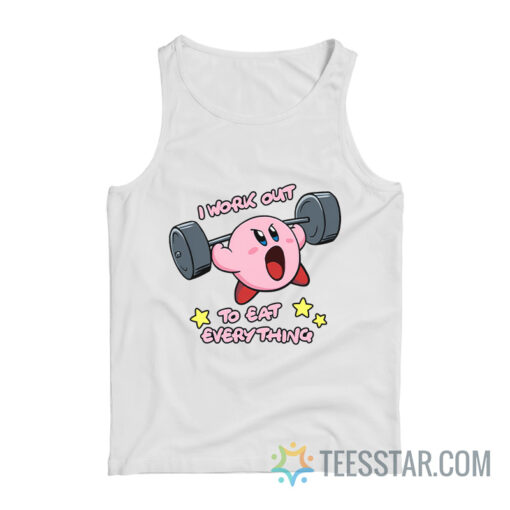 Kirby I Workout To Eat Everything Tank Top