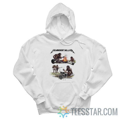 Neandertallica Metallica Parody Hoodie