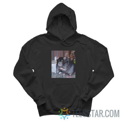 Rat Smoking Cigarette Hoodie