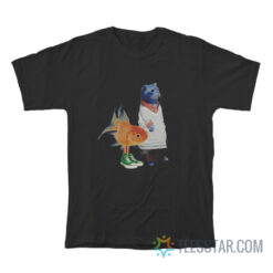 Realistic Gumball Cat and Fish T-Shirt