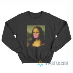 Mona Lisa With Bubble Gum Sweatshirt