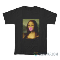 Mona Lisa With Bubble Gum T-Shirt