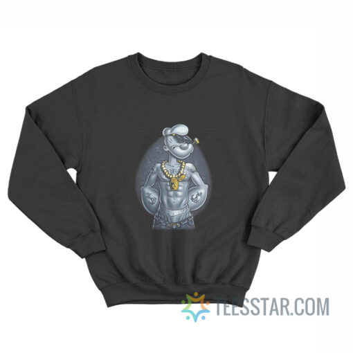 Popeye The Sailor Man Gangster Thug Sweatshirt