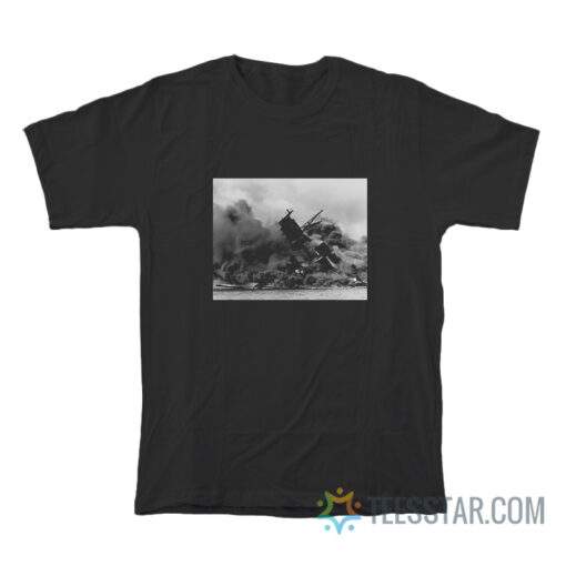 USS Arizona During The Pearl Harbor Attack T-Shirt