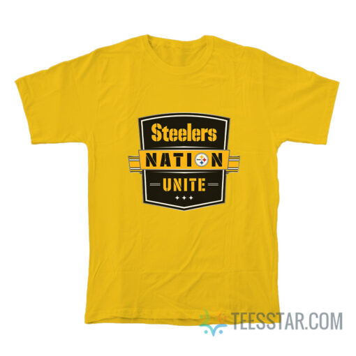 Steelers Nation Unite Logo T-Shirt