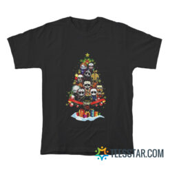 Horror Villain Christmas Tree T-Shirt