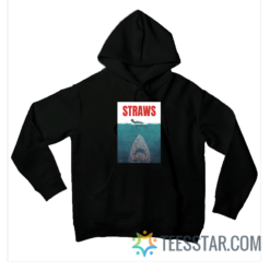 Straws Jaws Parody Hoodie