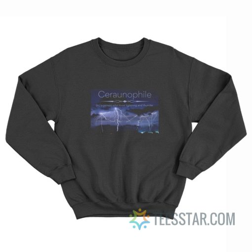 Ceraunophile A Person Who Loves Lighting And Thunder Sweatshirt