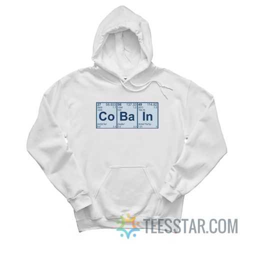 Kurt Cobain Periodic Table Hoodie