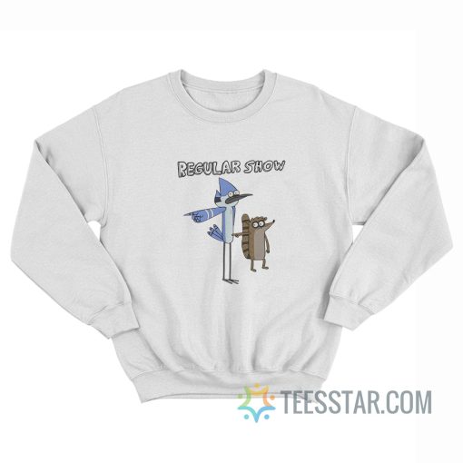 Regular Show Rigby And Mordecai Pointing Sweatshirt