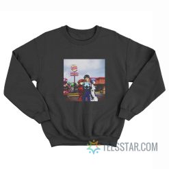 Rei Asuka Shinji Neon Genesis Evangelion Burger King Sweatshirt