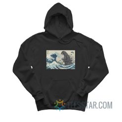 Godzilla X The Great Wave Off Kanagawa Hoodie