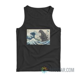 Godzilla X The Great Wave Off Kanagawa Tank Top