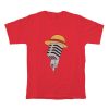 Straw Hat Microphone Luffy One Piece Red T-Shirt