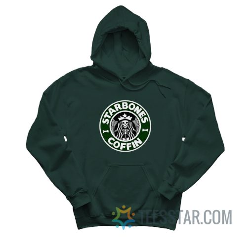 Starbones Coffin Logo Parody Hoodie