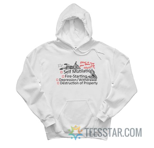 Circus Self Mutilation Fire Starting Depression Hoodie